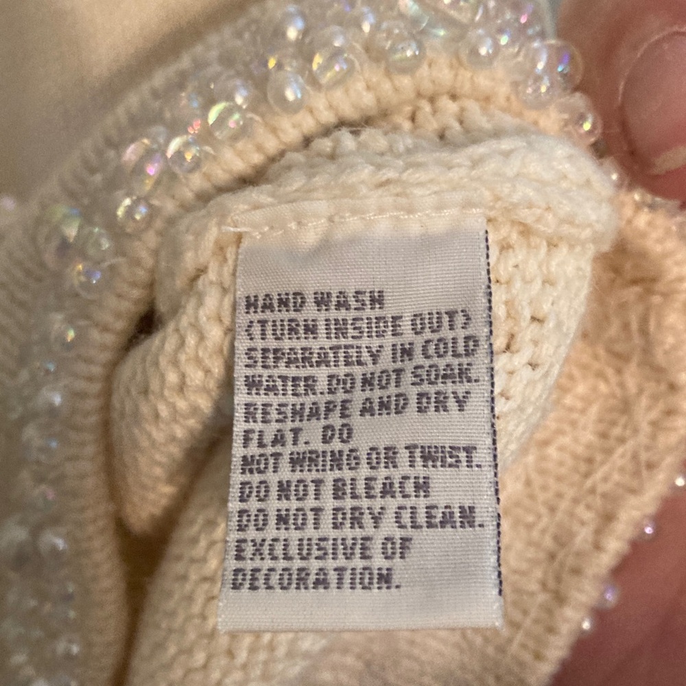 Lisa Nichols Elegant Cream Women's Blazer with Textured Details Size M - Picture 4 of 4